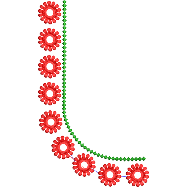 Blouse Design No :MSM - 129 - U Shape, Simple Border