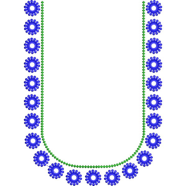 Blouse Design No :MSM - 129 - U Shape, Simple Border