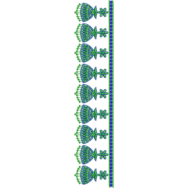 Blouse Design No :MSM - 135 - U Shape, Simple Border