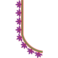 Blouse Design No :MSM - 137 - Simple Border, U Shape