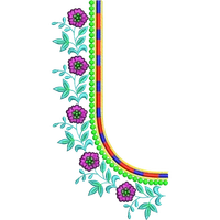 Blouse Design No :MSM - 157 - Simple Border, U Shape