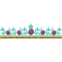 Blouse Design No :MSM - 157 - Simple Border, U Shape