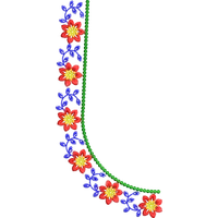 Blouse Design No :MSM - 160 - U Shape, Simple Border