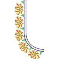 Blouse Design No :MSM - 183 - U Shape, Simple Border