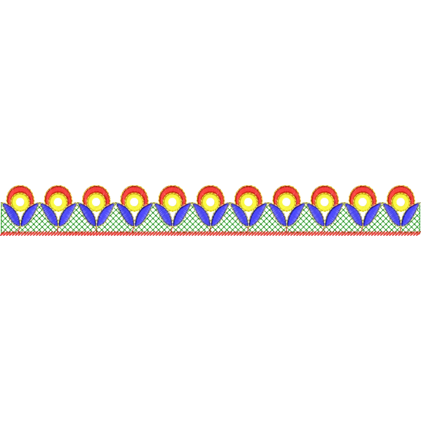 Blouse Design No :MSM - 190 - U Shape, Mirror Work, Simple Border