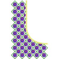 Blouse Design No :MSM - 194 - Simple Border, U Shape