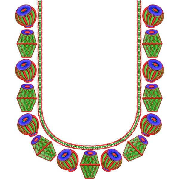 Blouse Design No :MSM - 196 - U Shape, Simple Border