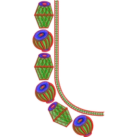 Blouse Design No :MSM - 196 - U Shape, Simple Border