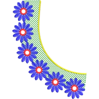 Blouse Design No :MSM - 219 - Simple Border, U Shape