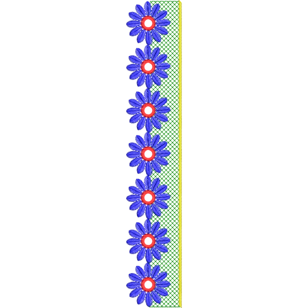 Blouse Design No :MSM - 219 - Simple Border, U Shape