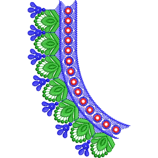 Blouse Design No :MSM - 220 - Simple Border, U Shape