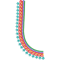 Blouse Design No :MSM - 221 - Simple Border, U Shape