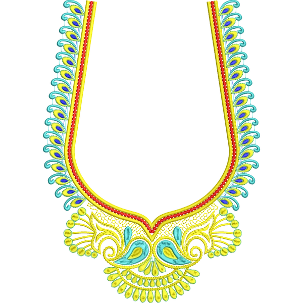 Blouse Design No :MSM - 226 - U Shape, Simple Border