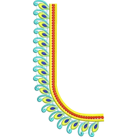 Blouse Design No :MSM - 226 - U Shape, Simple Border