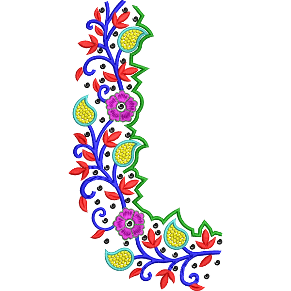 Blouse Design No :MSM - 243 - U Shape, Simple Border