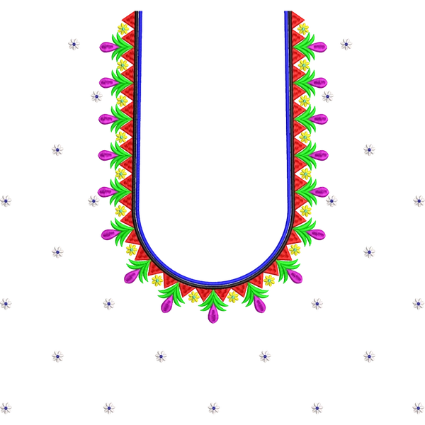 Blouse Design No :MSM - 244/2 - U Shape, Simple Border