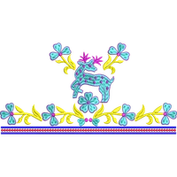 Blouse Design No :MSM - 250 - U Shape, Border With Butta