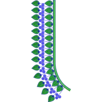 Blouse Design No :MSM - 298 - Simple Border, U Shape
