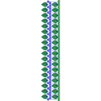 Blouse Design No :MSM - 298 - Simple Border, U Shape