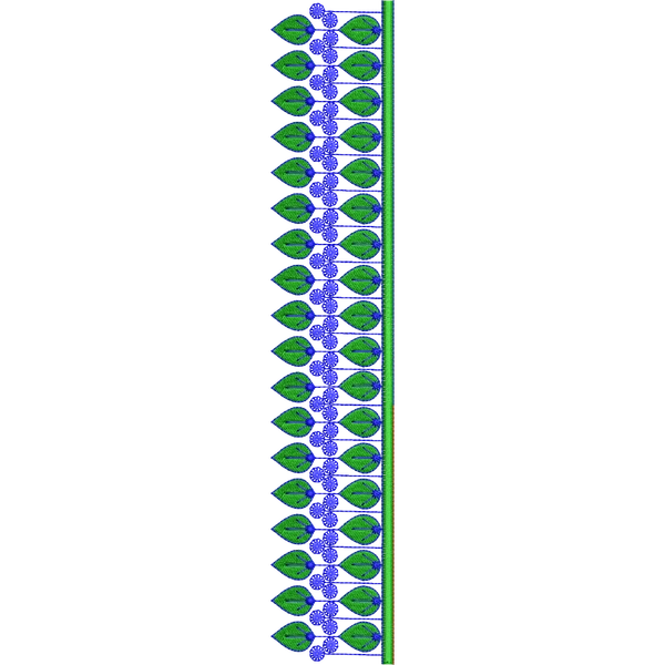 Blouse Design No :MSM - 298 - Simple Border, U Shape