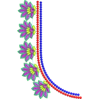 Blouse Design No :MSM - 339 - U Shape, Simple Border