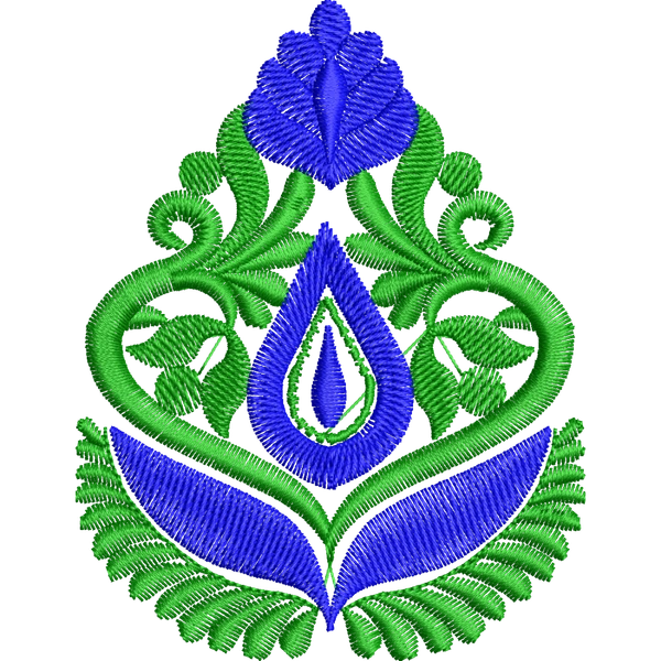 Blouse Design No :MSM - 349 - Simple Border, U Shape