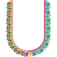 Blouse Design No :MSM - 361 - Simple Border, U Shape