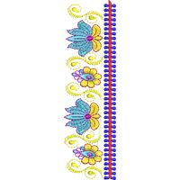 Blouse Design No :MSM - 362 - Simple Border, U Shape