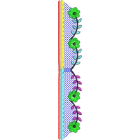 Blouse Design No :MSM - 365 - Simple Border, U Shape