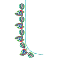 Blouse Design No :MSM - 388 - U Shape, Simple Border