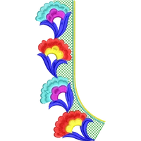 Blouse Design No :MSM - 413 - Simple Border, U Shape