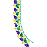 Blouse Design No :MSM - 436 - Simple Border, U Shape
