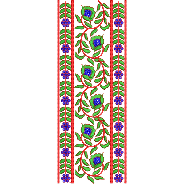 Blouse Design No :MSM - 440 - Simple Border, U Shape