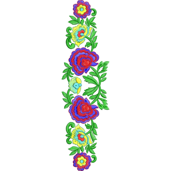 Blouse Design No :MSM - 442 - Simple Border, U Shape