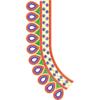 Blouse Design No :MSM - 443 - Simple Border, U Shape