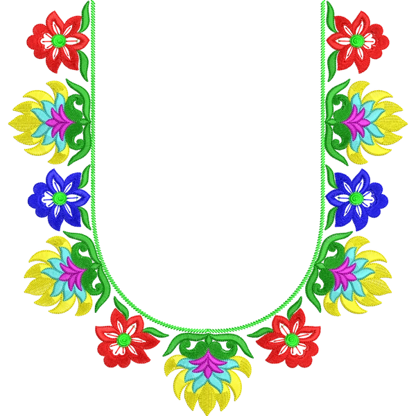 Blouse Design No :MSM - 445 - Simple Border, U Shape