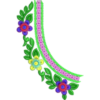 Blouse Design No :MSM - 446 - Simple Border, U Shape