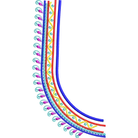 Blouse Design No :MSM - 461 - Simple Border, U Shape