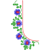 Blouse Design No :MSM - 477 - Simple Border, U Shape