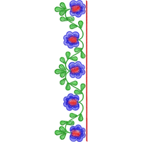 Blouse Design No :MSM - 477 - Simple Border, U Shape