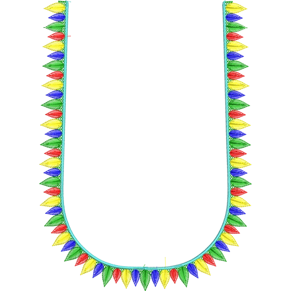 Blouse Design No :MSM - 484 - Simple Border, U Shape