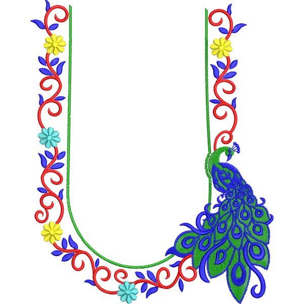 Blouse Design No :MSM - 490 - U Shape, Full Sleeve