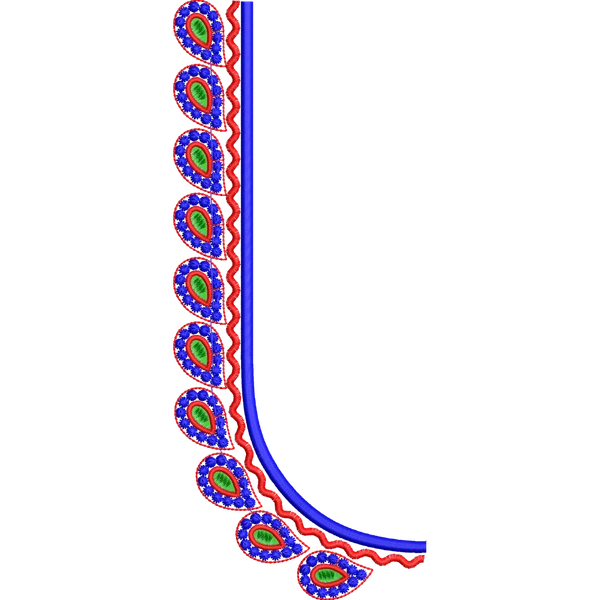 Blouse Design No MSM-055 - Full Sleeve, U Shape