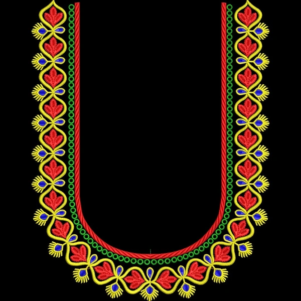 Blouse Design No MSM-057 - U Shape, Simple Border