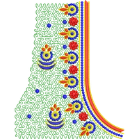 Blouse Design No MSM-048 - Full Sleeve, U Shape