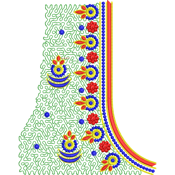 Blouse Design No MSM-048 - Full Sleeve, U Shape