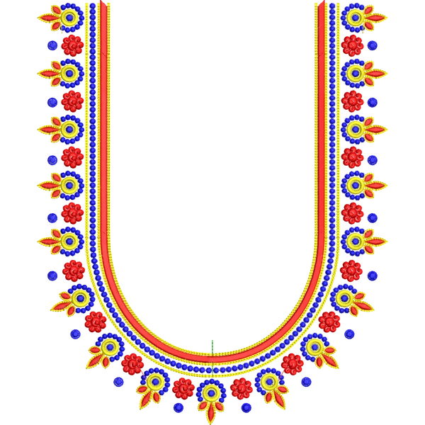 Blouse Design No MSM-048/4 - Full Sleeve, U Shape