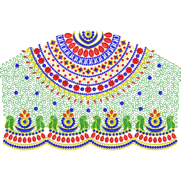 Blouse Design No MSM-048 - Full Sleeve, U Shape