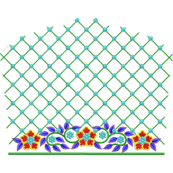 Blouse Design No : AE-007 - Full Sleeve, U Shape