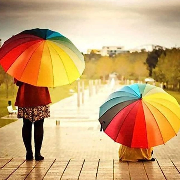 RSDD9105 RAINBOW UMBRELLA FOR MEN & WOMEN (MULTICOLOR)